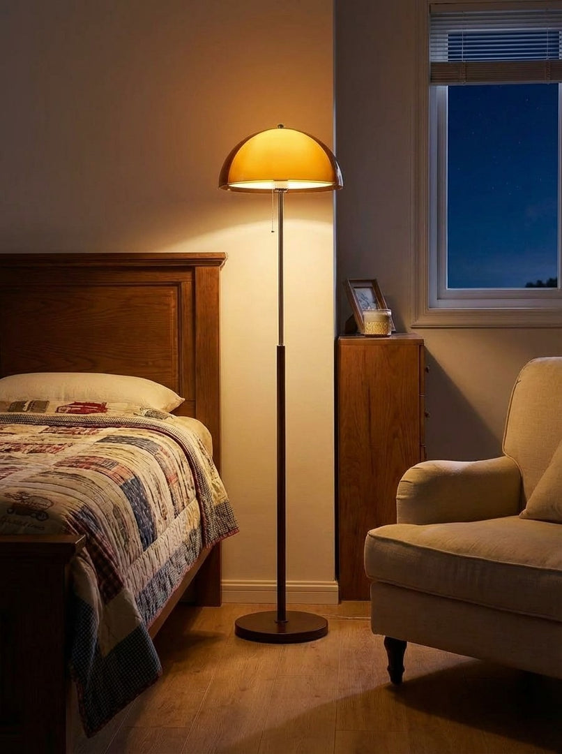 Pull Chain LED Floor Lamp - living room setting
