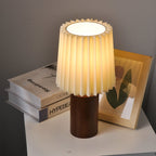 Bosco Pleated Wood Table Lamp