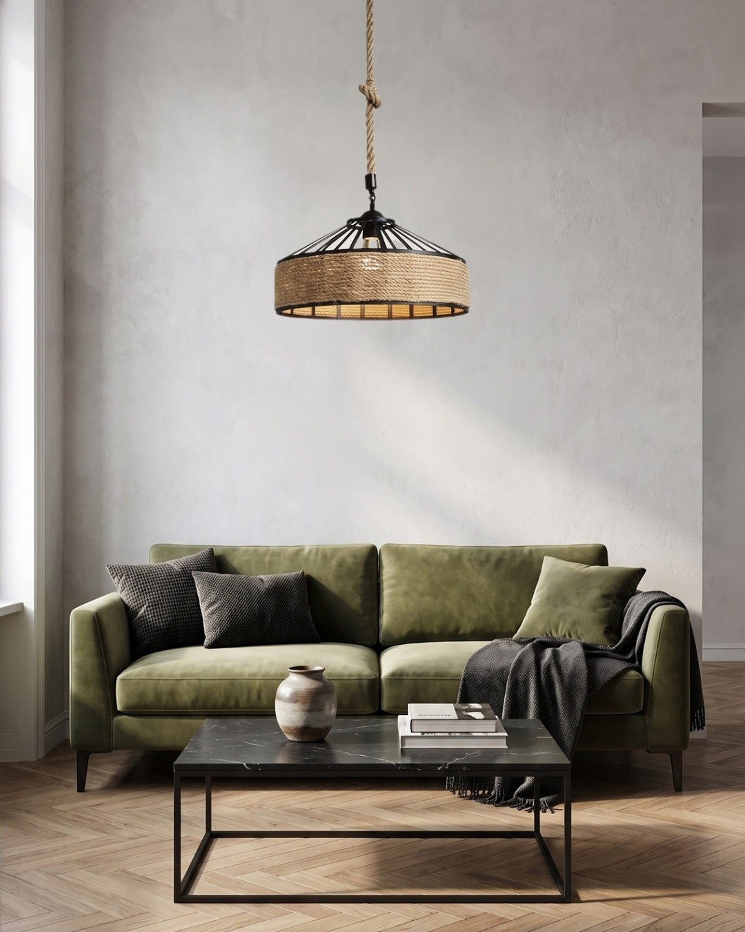 Corva Rope Pendant Light
