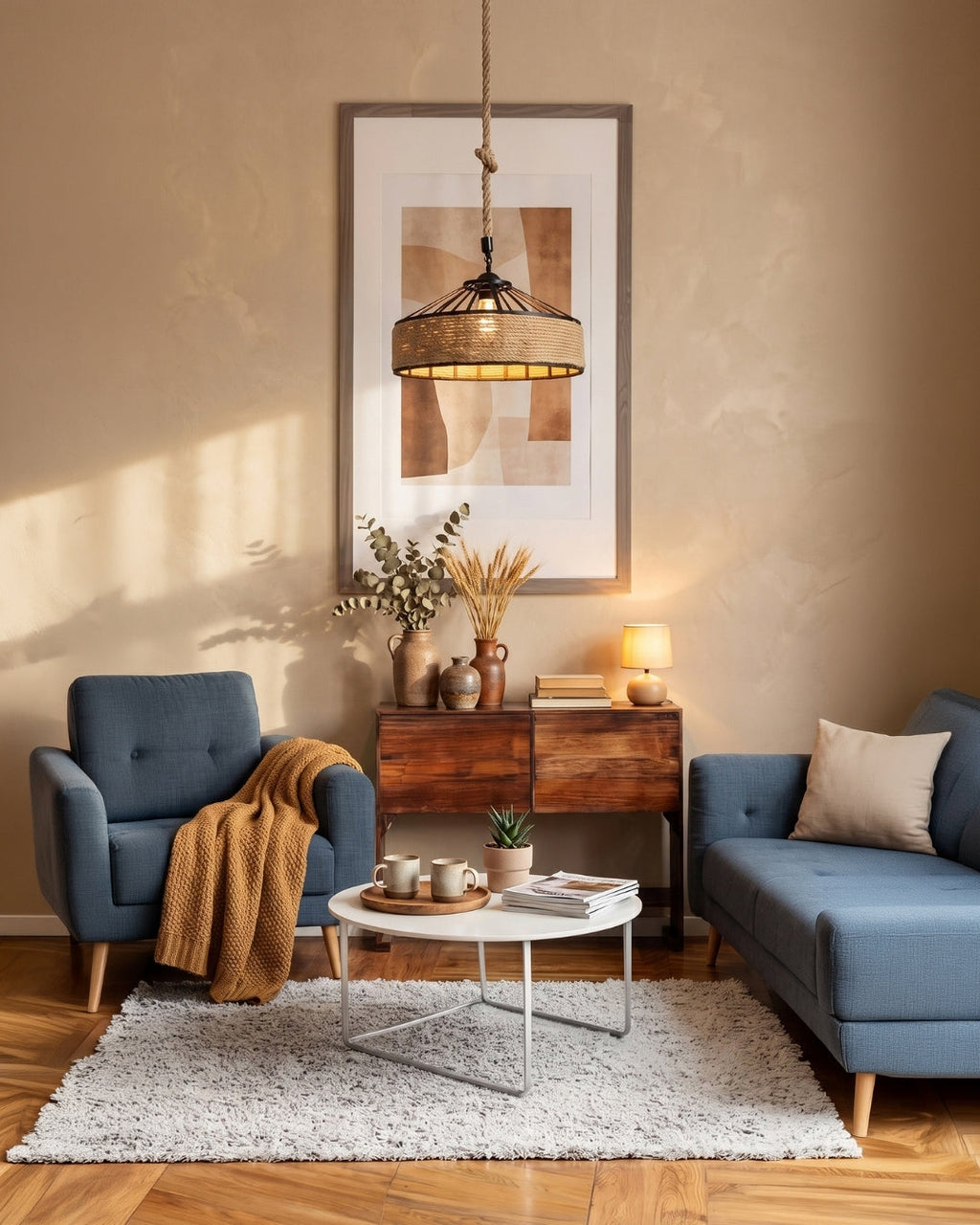 Corva Rope Pendant Light