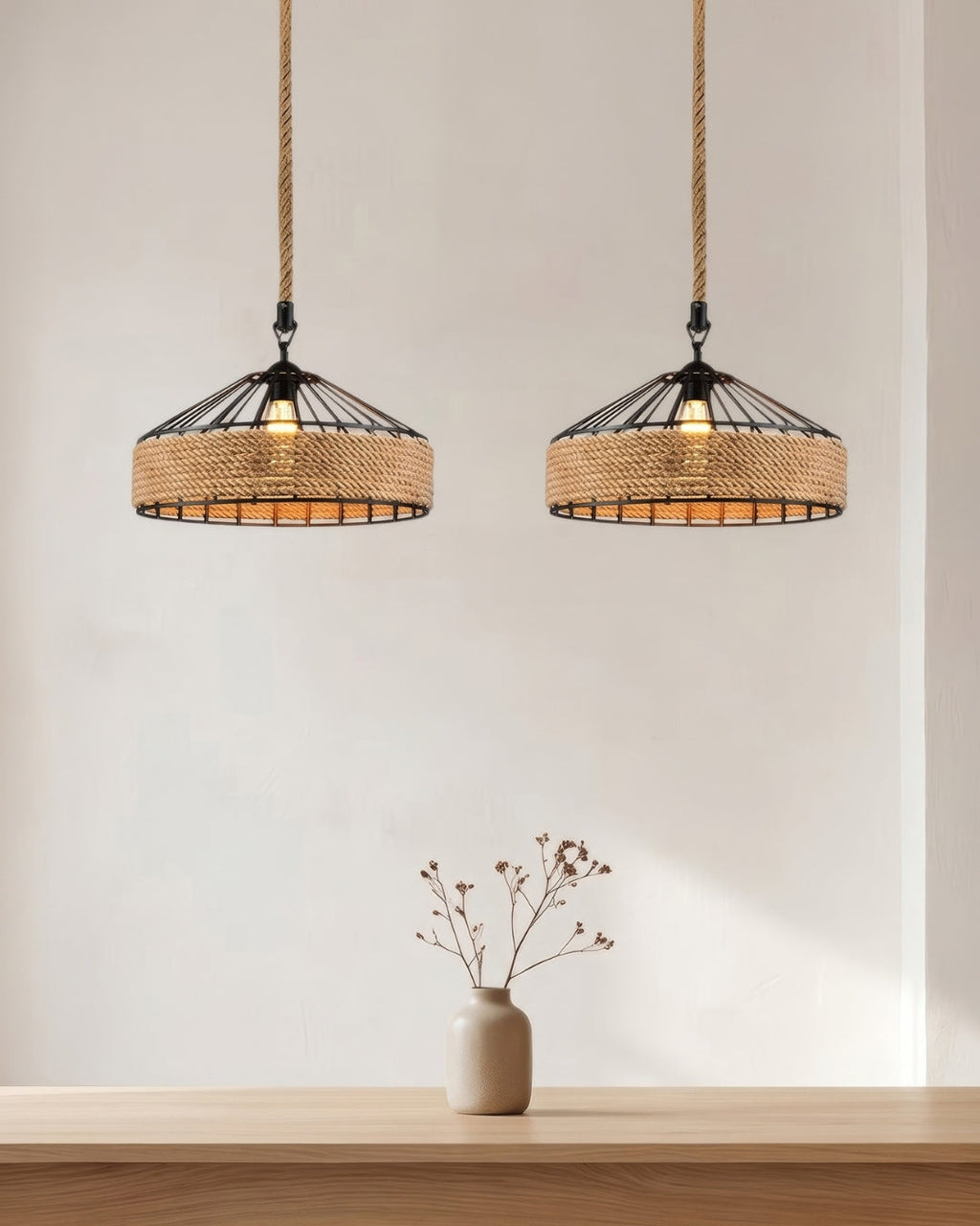 Corva Rope Pendant Light