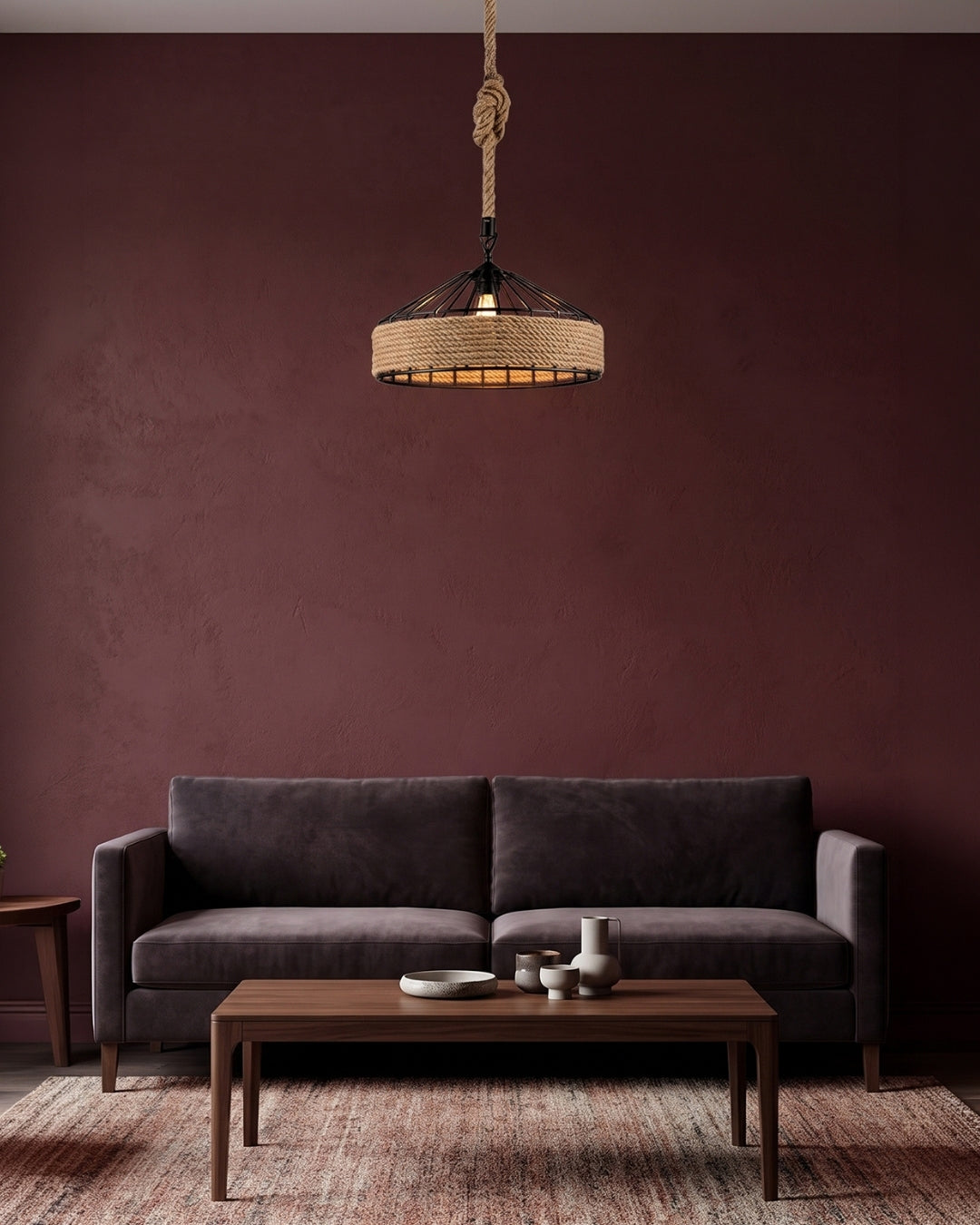 Corva Rope Pendant Light