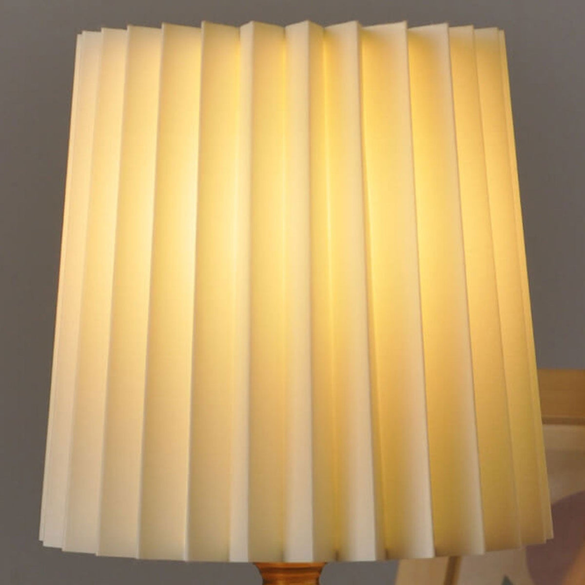 Bosco Pleated Wood Table Lamp
