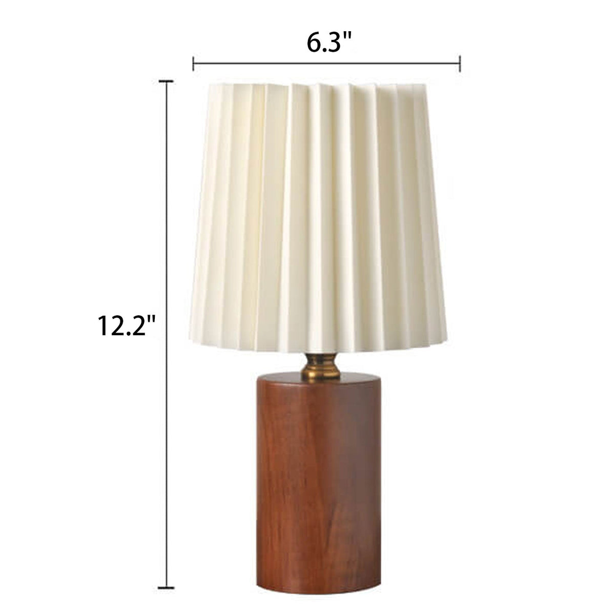 Bosco Pleated Wood Table Lamp