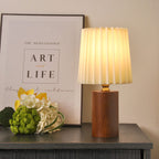 Bosco Pleated Wood Table Lamp