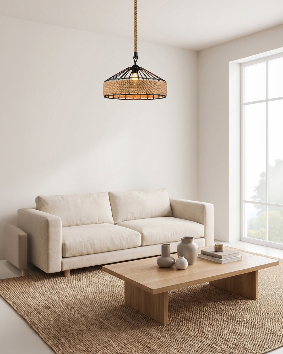 Corva Rope Pendant Light