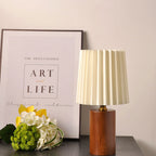 Bosco Pleated Wood Table Lamp