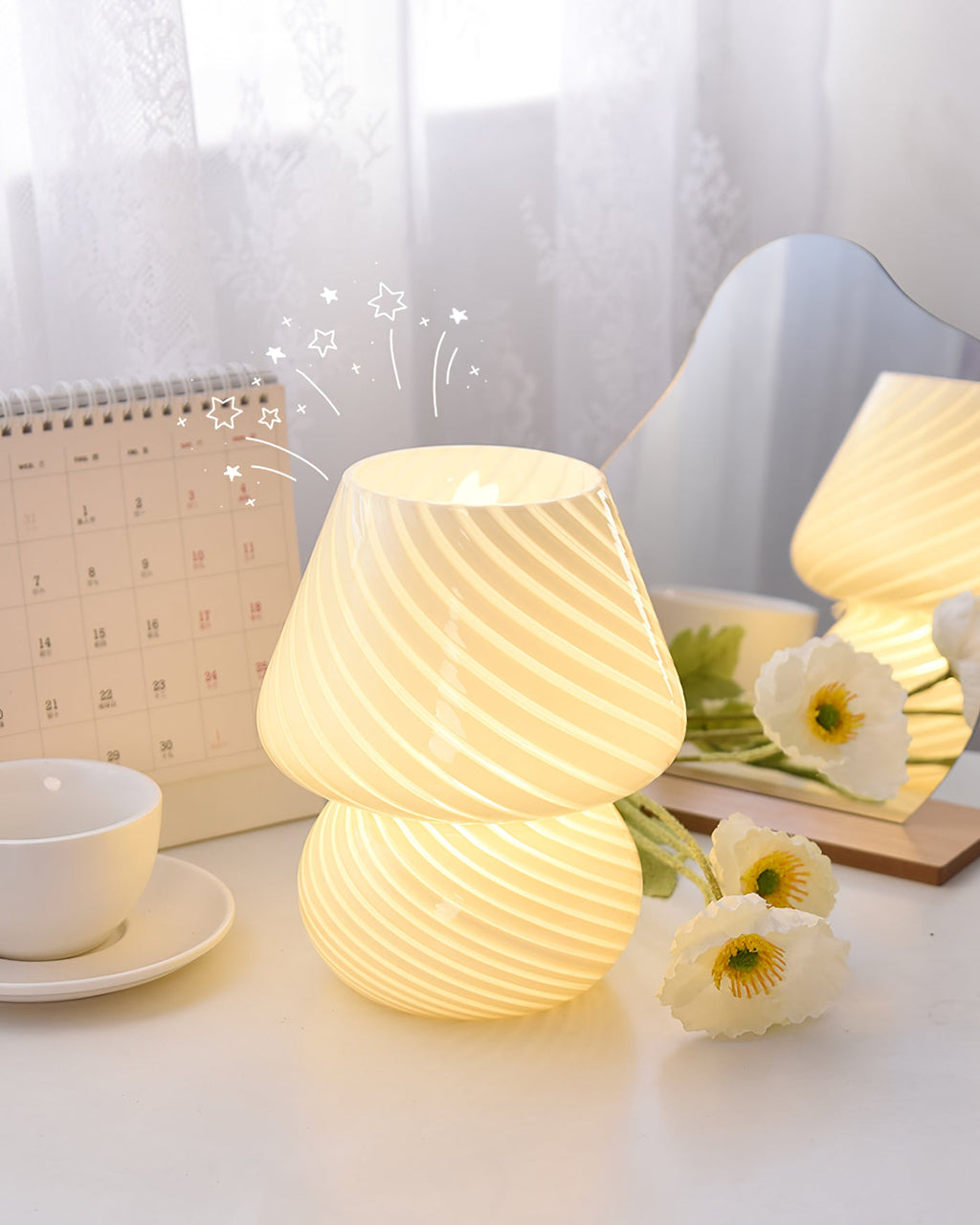 Dolci Glass Table Lamp