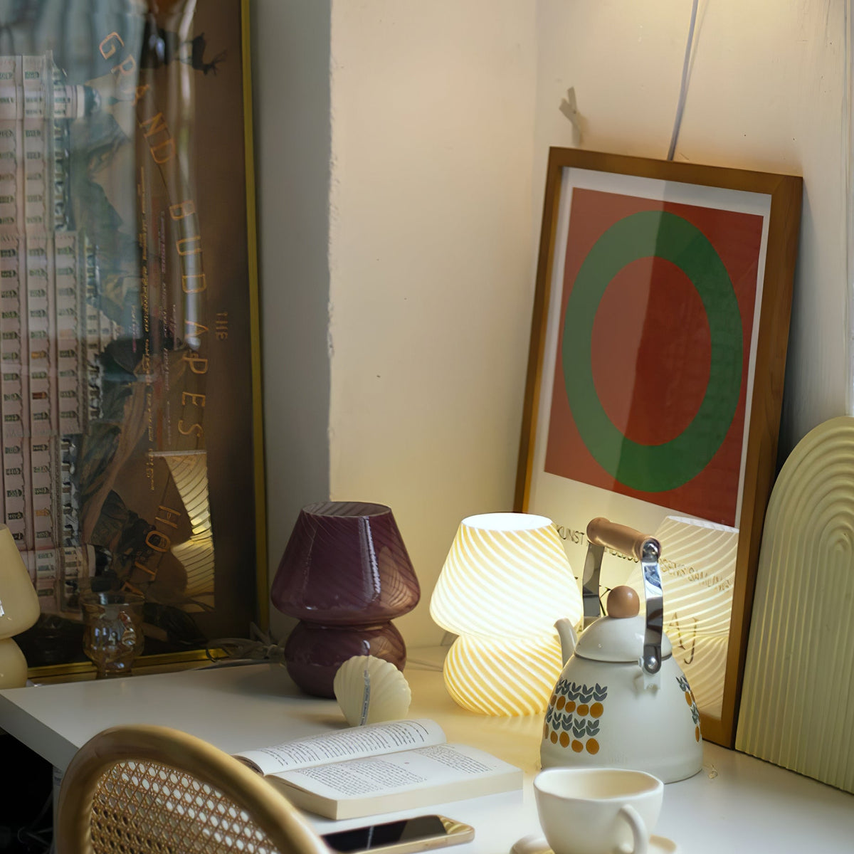 Dolci Glass Table Lamp