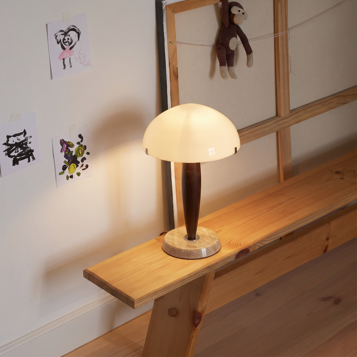 Vesto Walnut Table Lamp