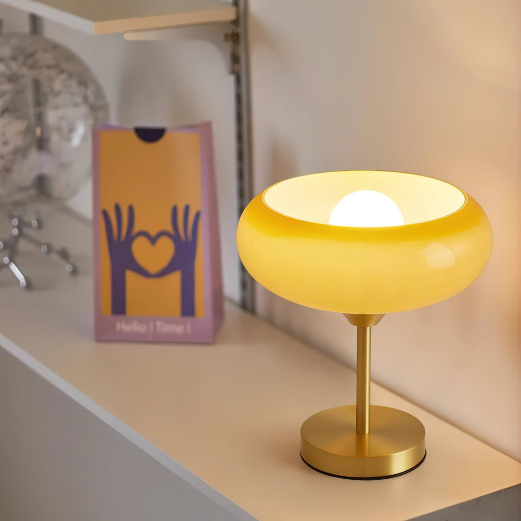 Crema Glass Table Lamp