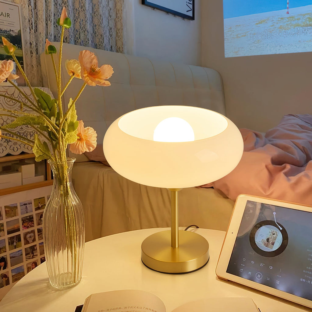 Crema Glass Table Lamp