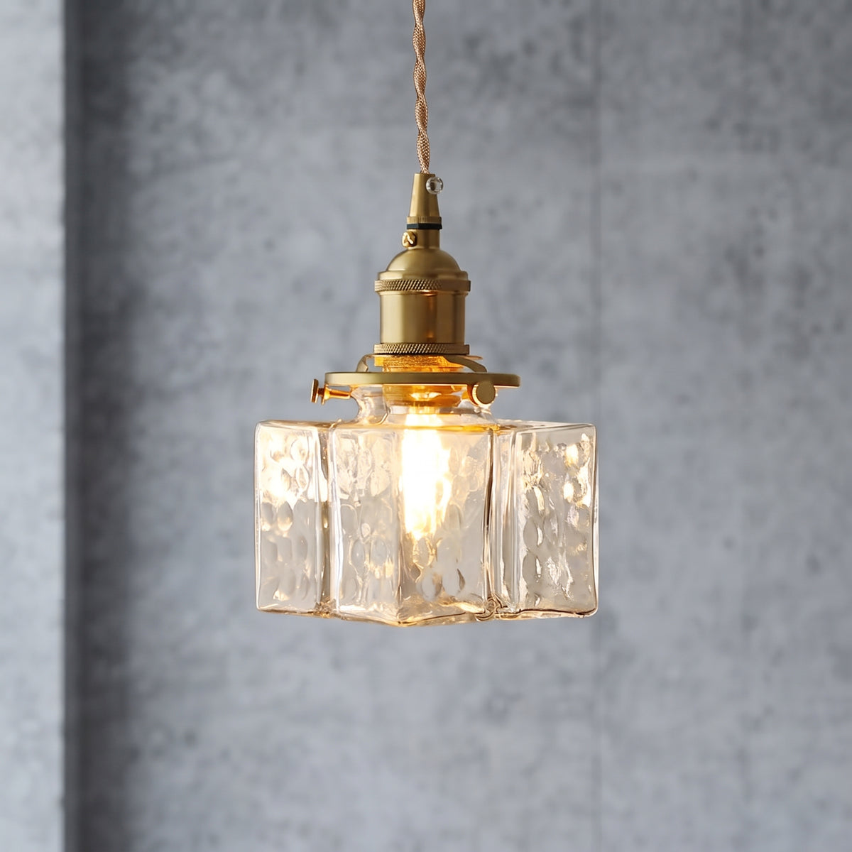 Mirra Hammered Glass Pendant Light
