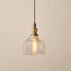 Brolo Brass Glass Pendant Light