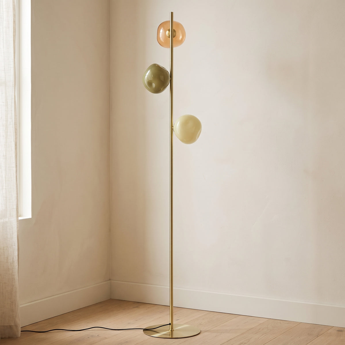 Orbix Opal Globe Floor Lamp