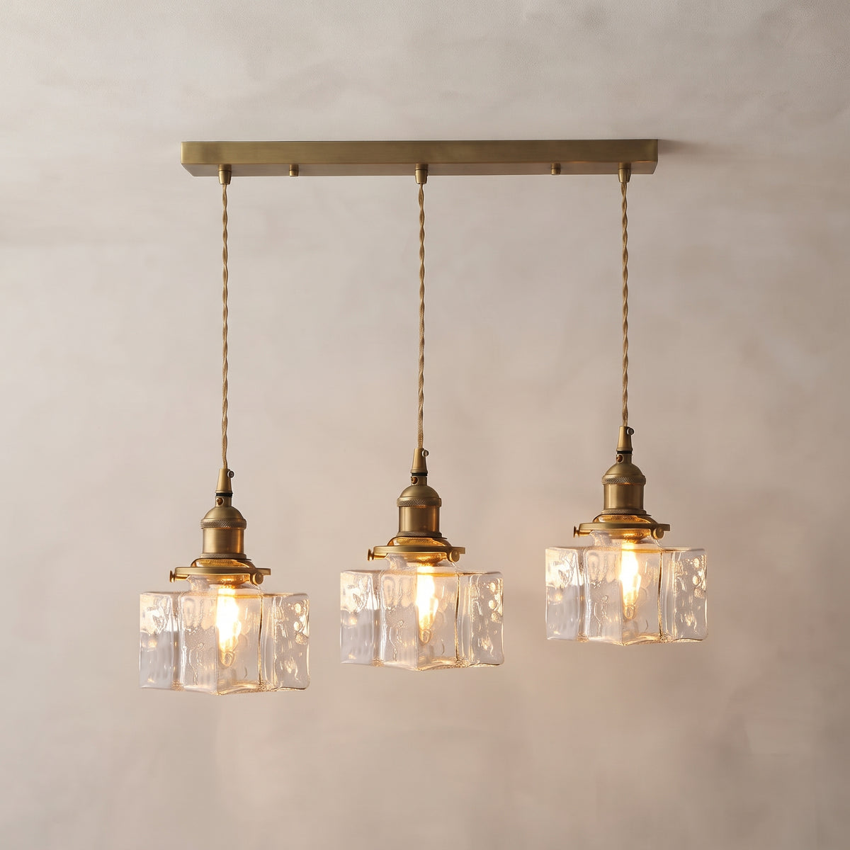Mirra Hammered Glass Pendant Light