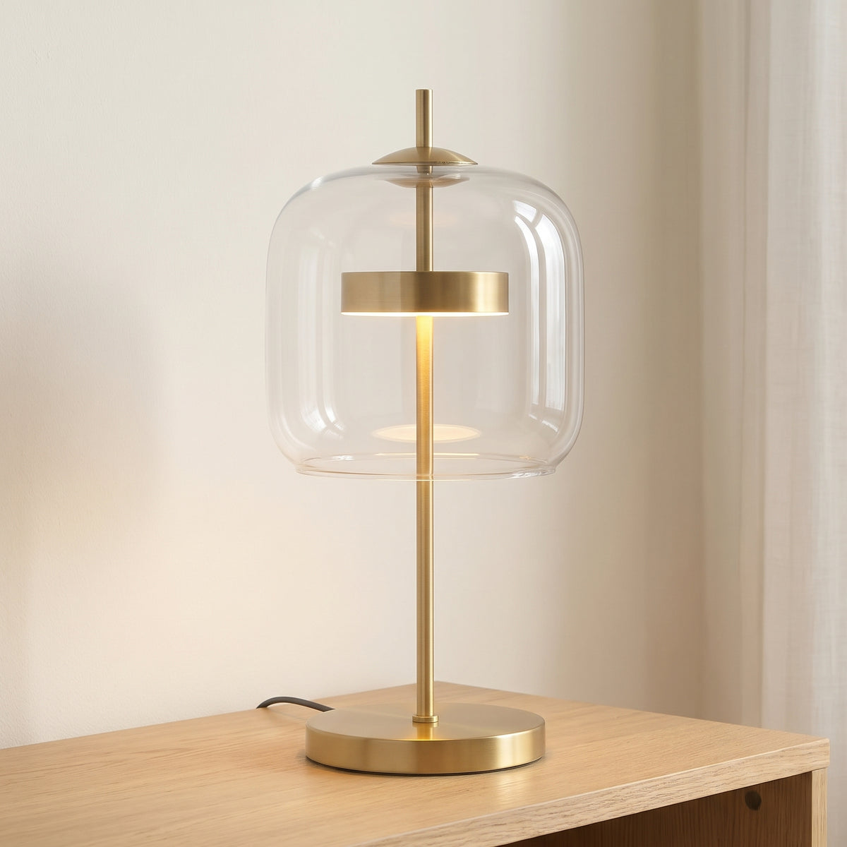 Dorna Glass Dome Table Lamp