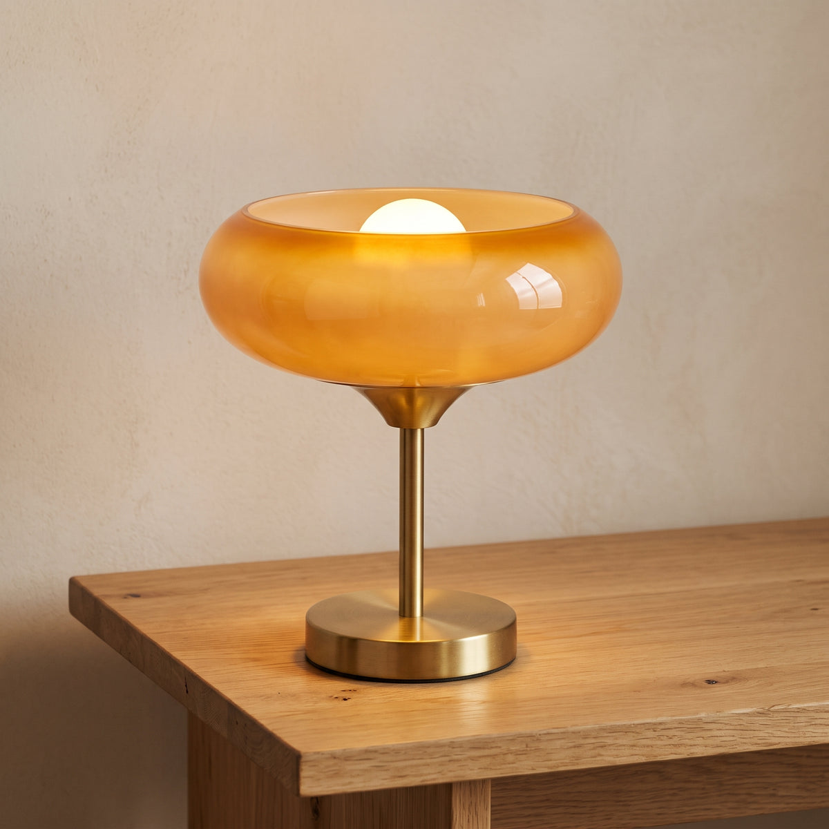 Crema Glass Table Lamp