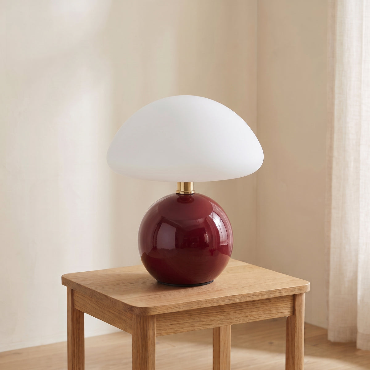 Lunette Ceramic Mushroom Table Lamp