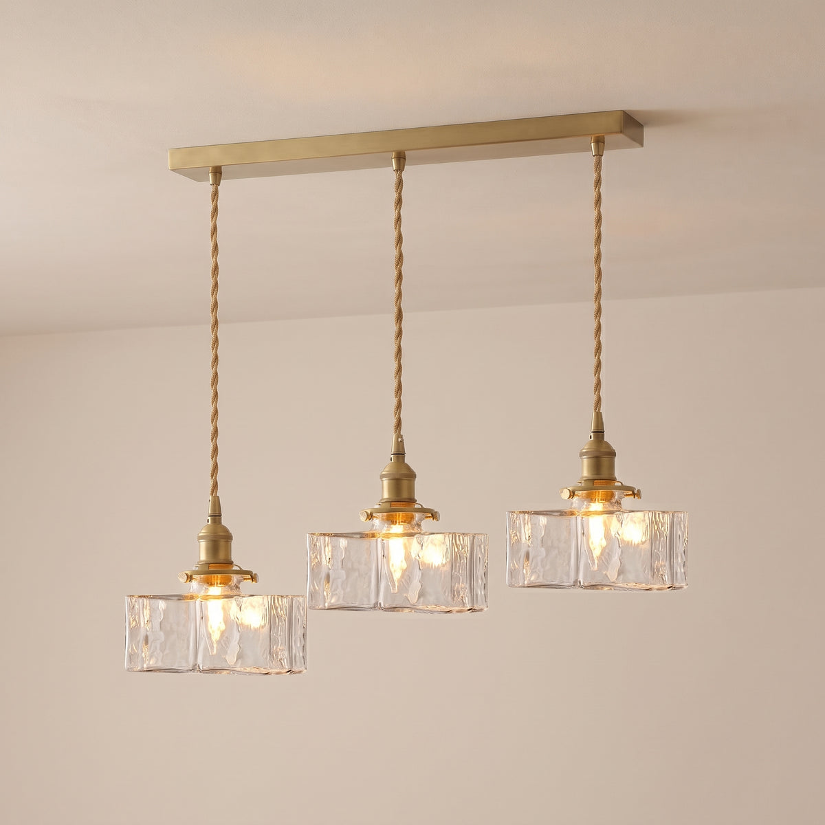 Mirra Hammered Glass Pendant Light