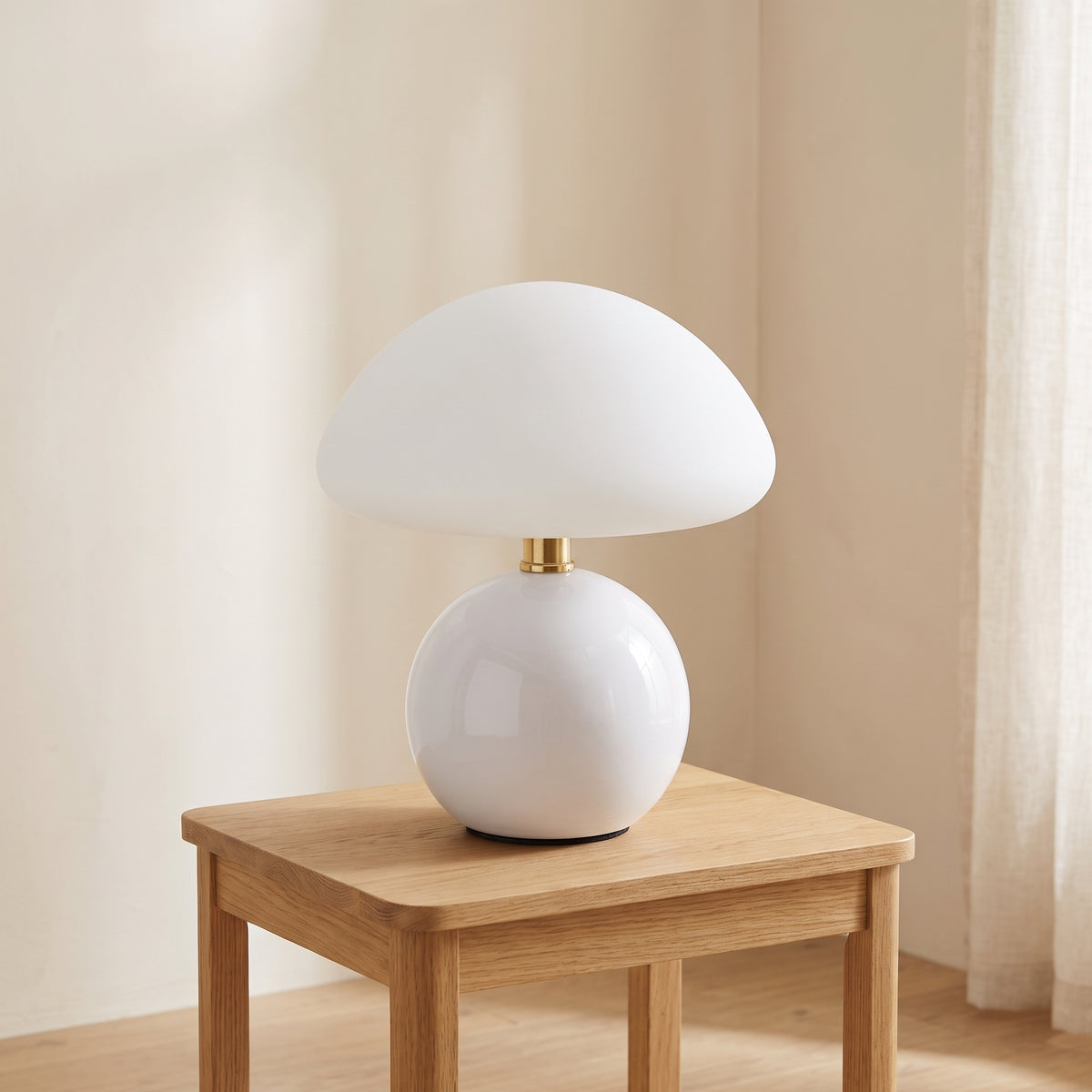 Lunette Ceramic Mushroom Table Lamp