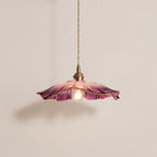 Florin Ribbed Glass Pendant Light