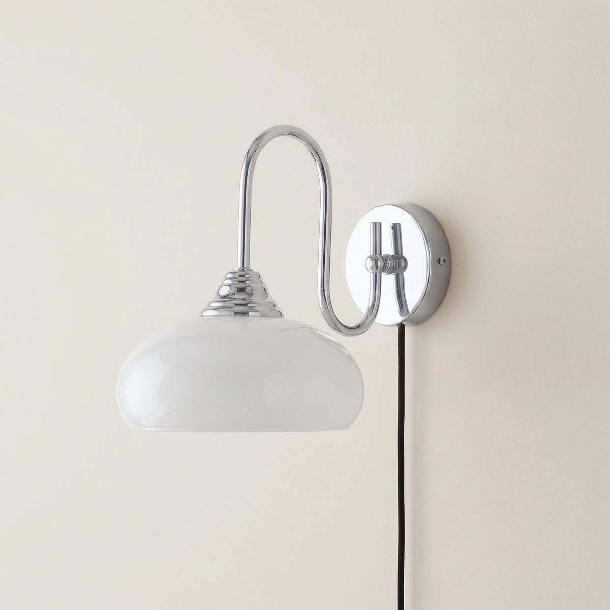 Kelda Glass Plug-In Wall Lamp