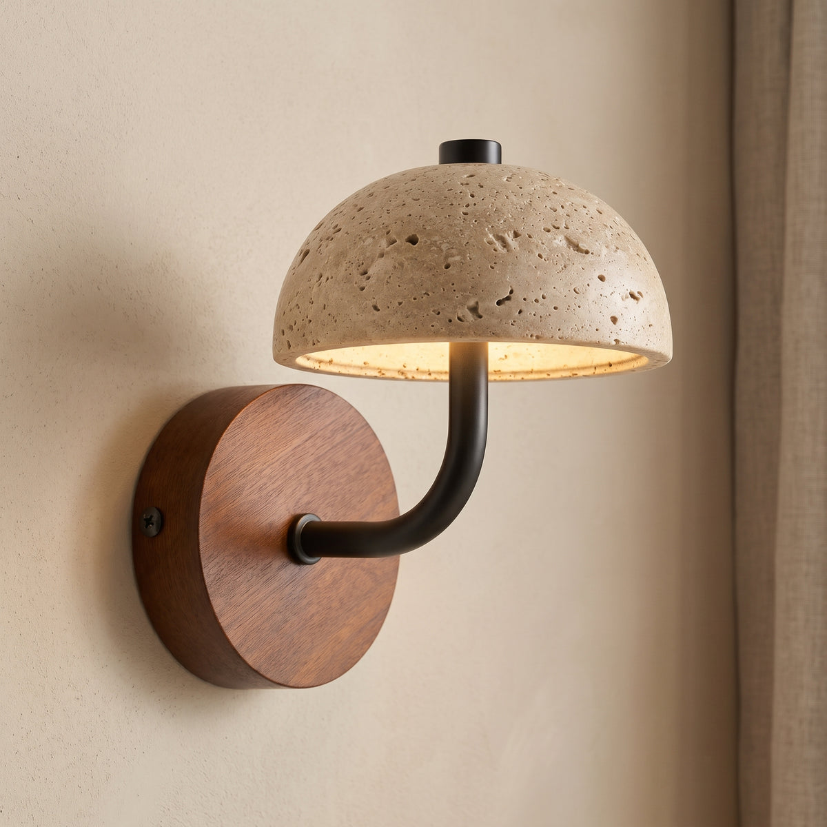 Morel Mushroom Wall Sconce