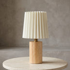 Bosco Pleated Wood Table Lamp