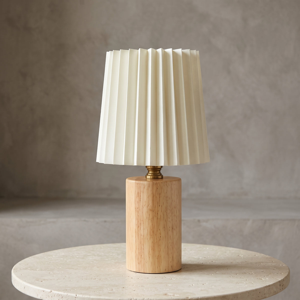Bosco Pleated Wood Table Lamp