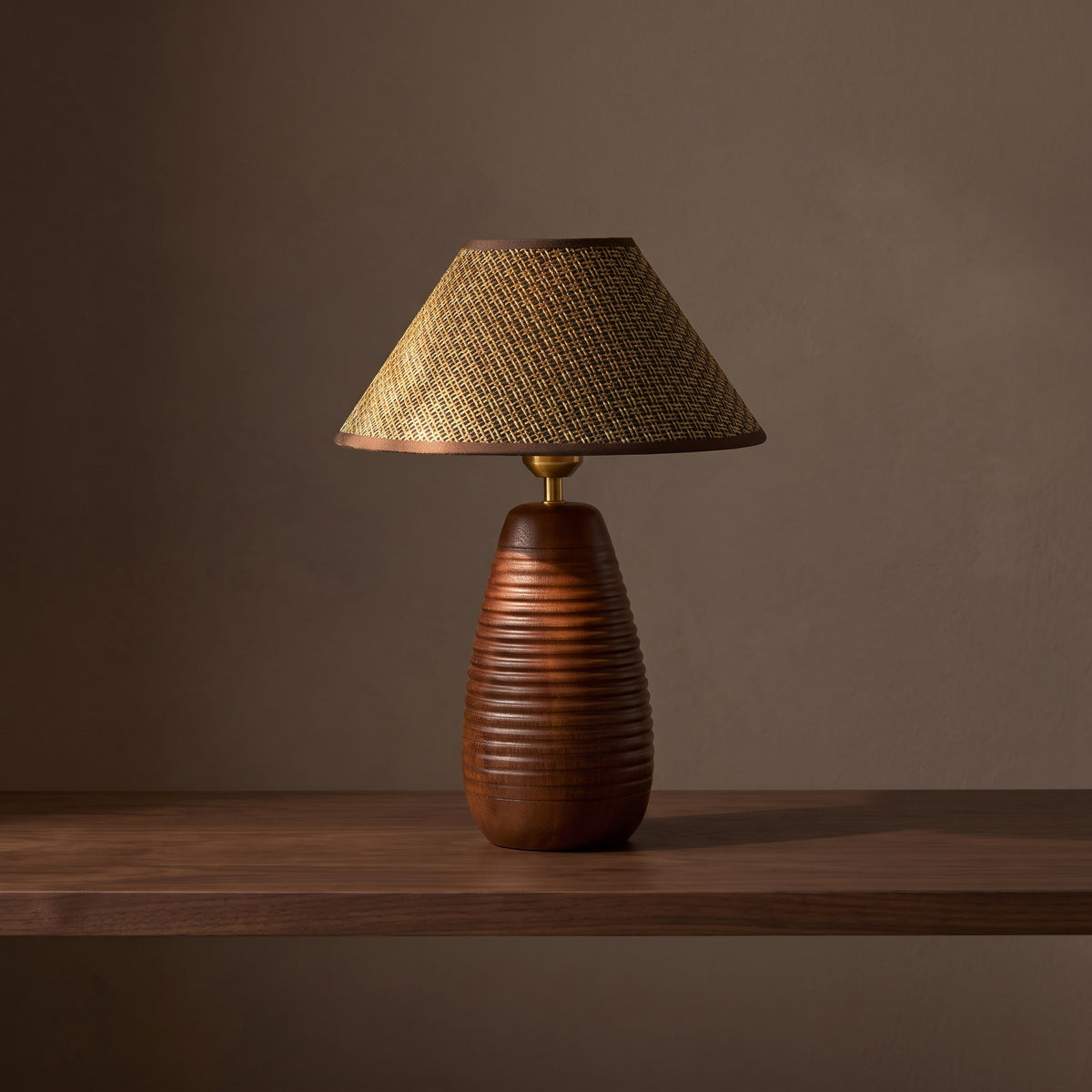 Wovan Wood Table Lamp