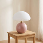 Lunette Ceramic Mushroom Table Lamp