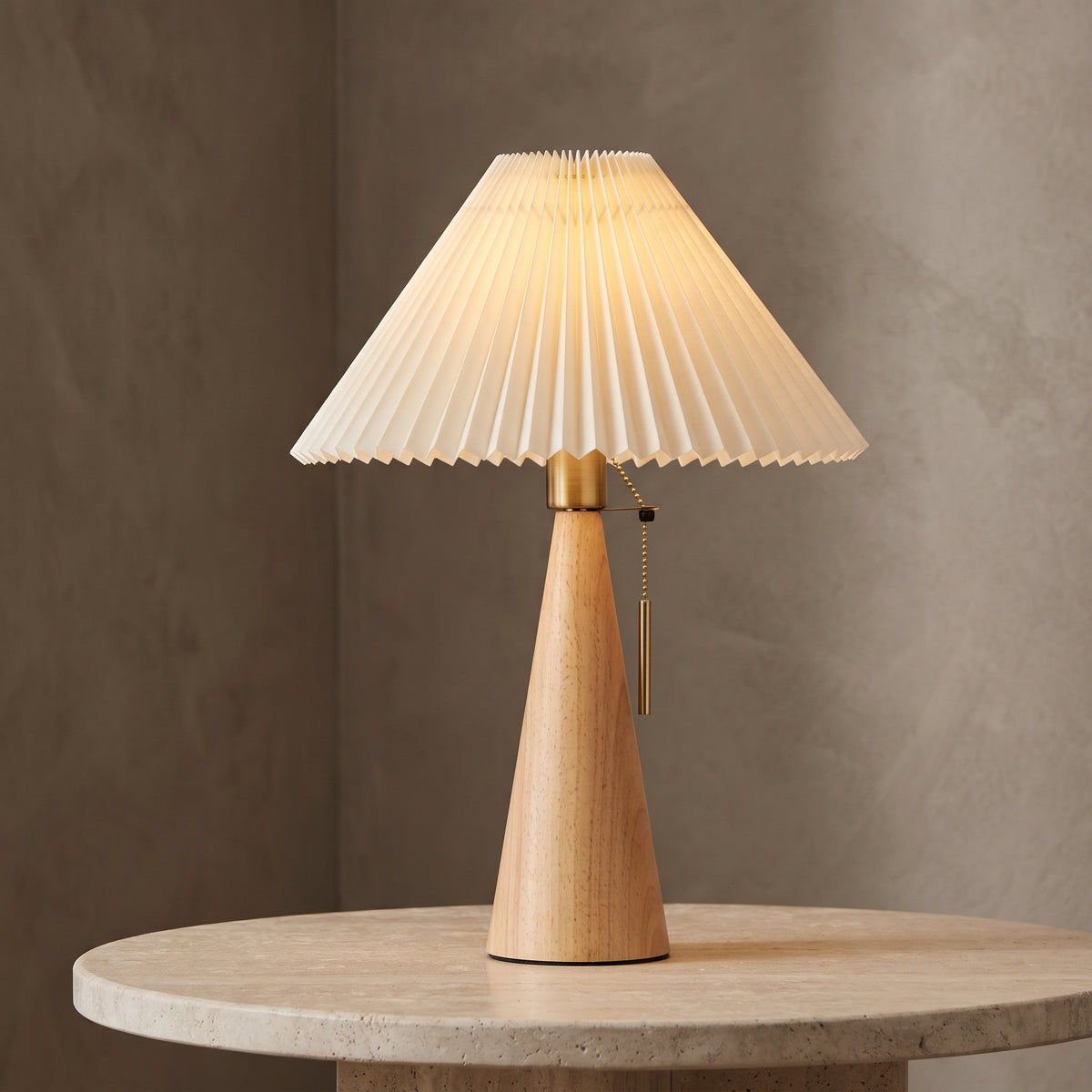 Hinoki Pleated Table Lamp