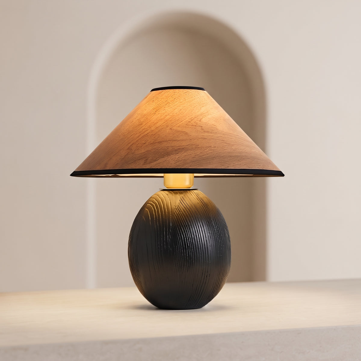 Orbu Wood Table Lamp