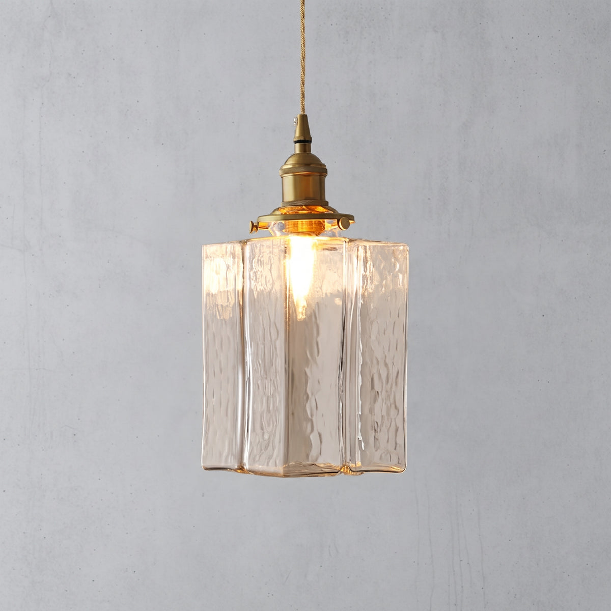 Mirra Hammered Glass Pendant Light