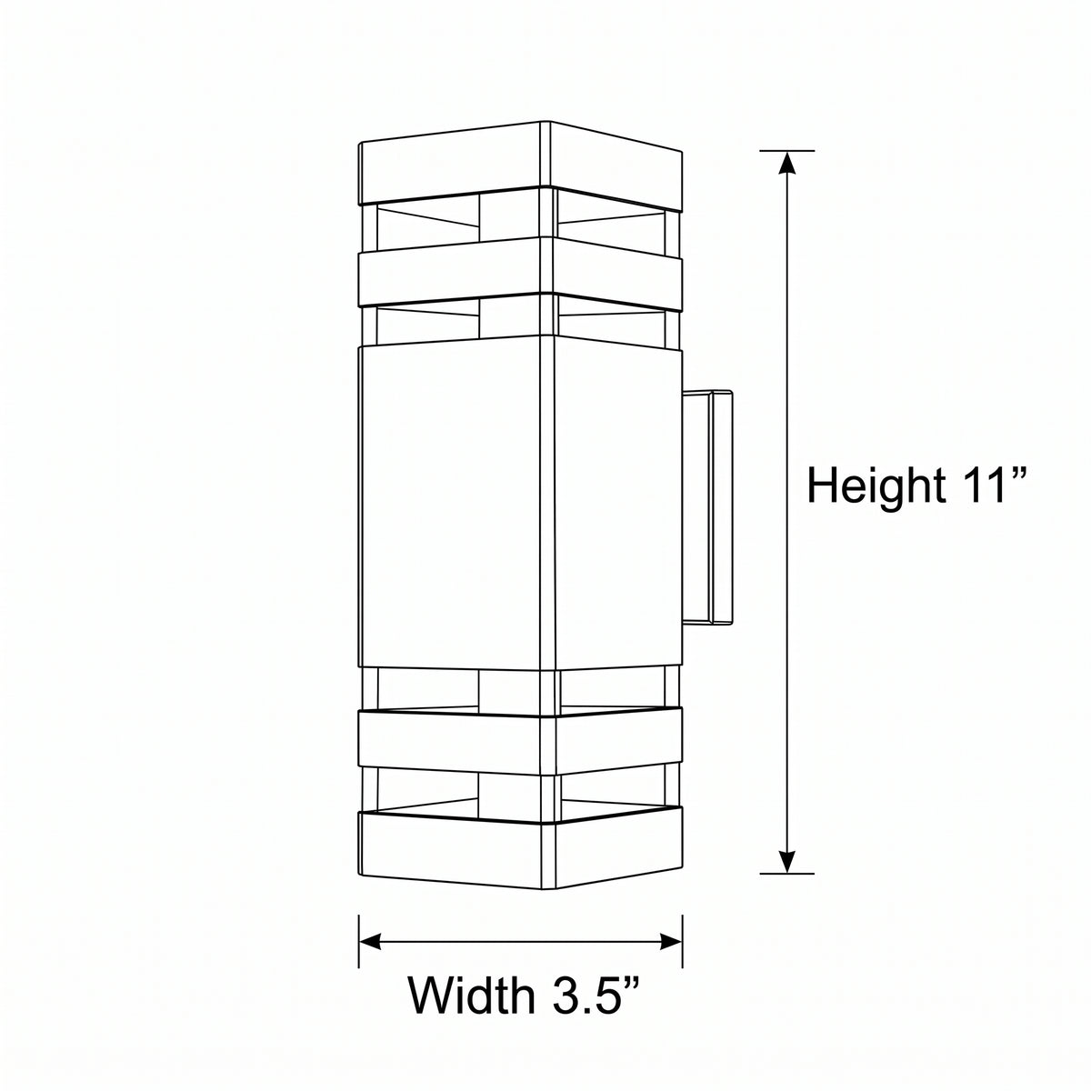 2-Way Outdoor Wall Light