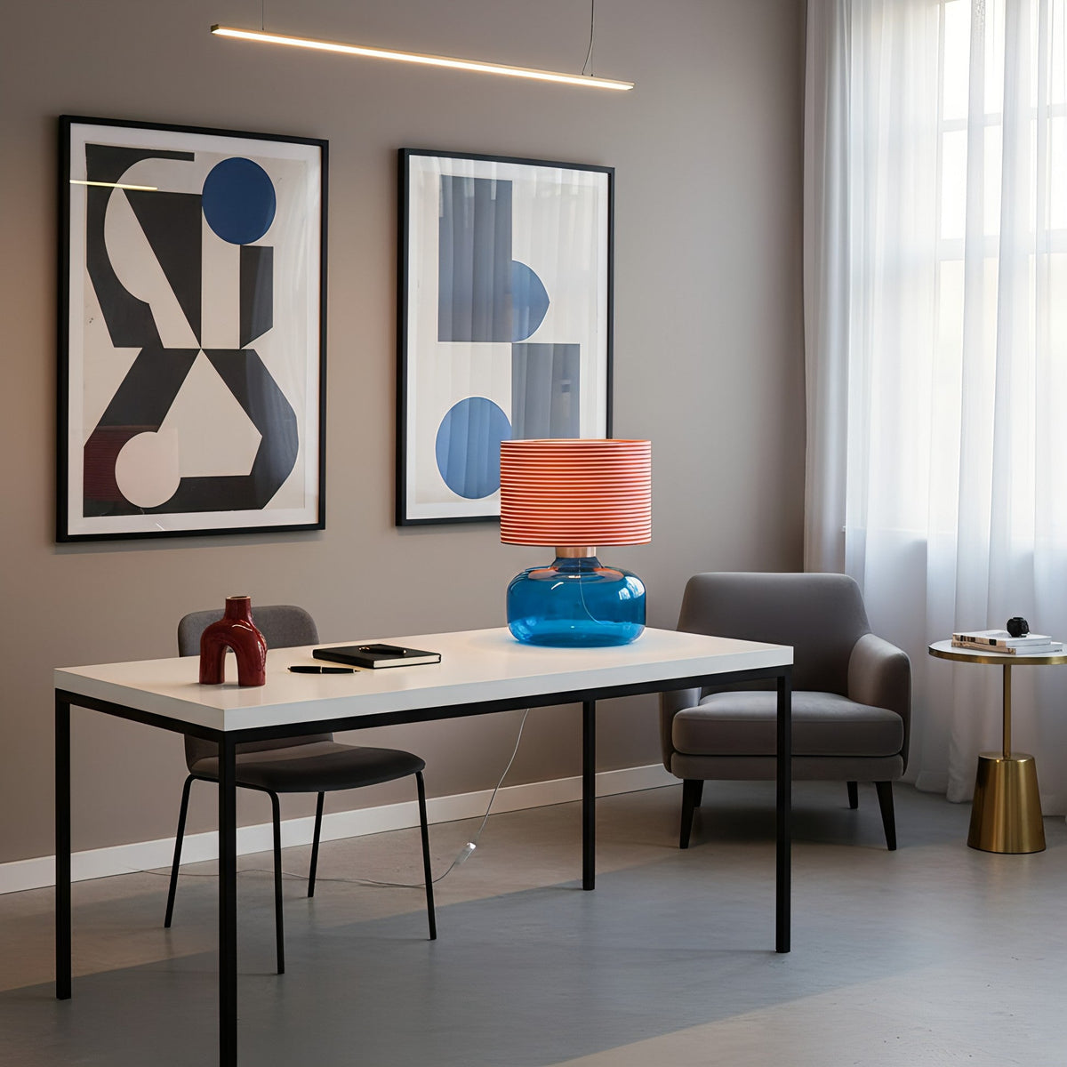 Gemi Glass Table Lamp