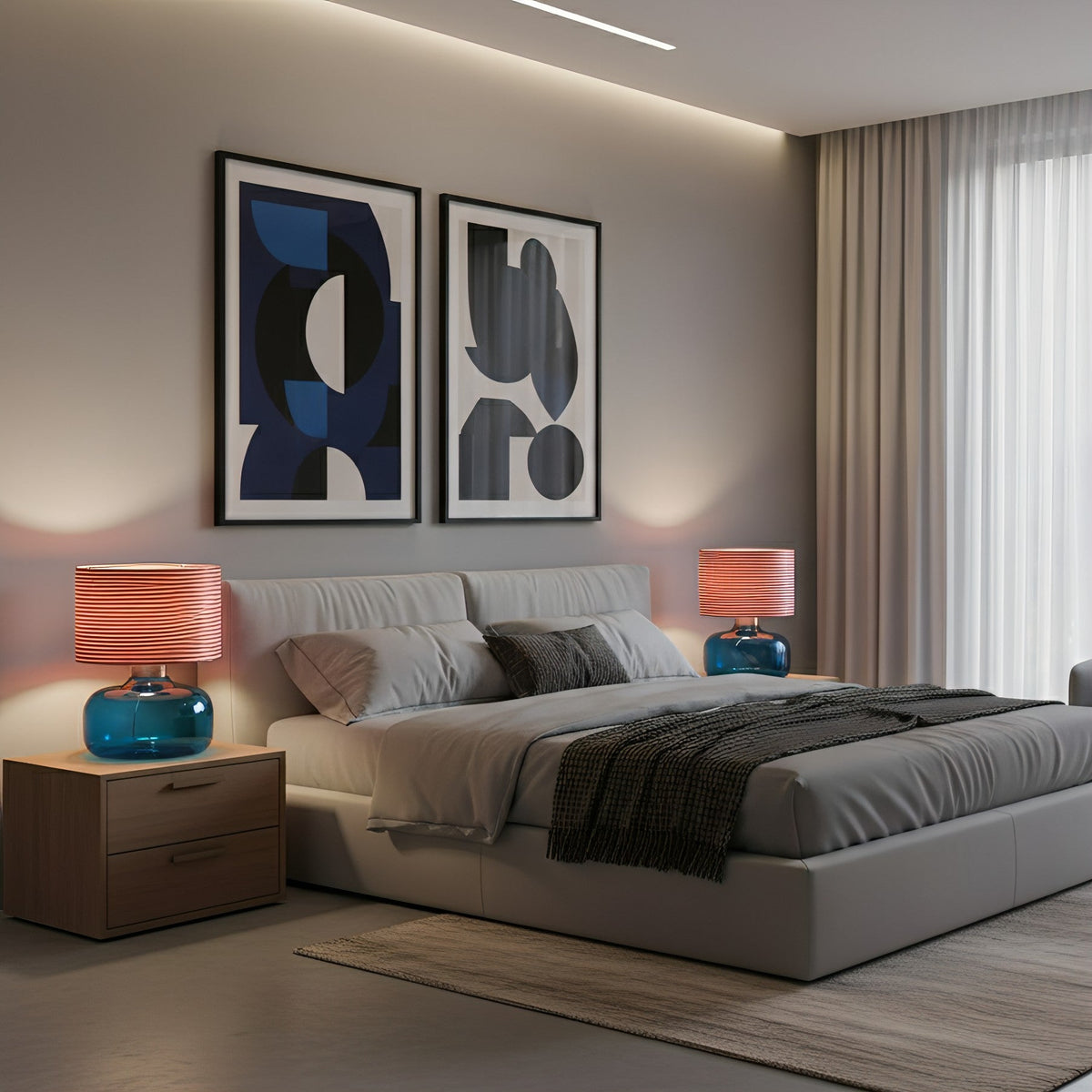 Gemi Glass Table Lamp