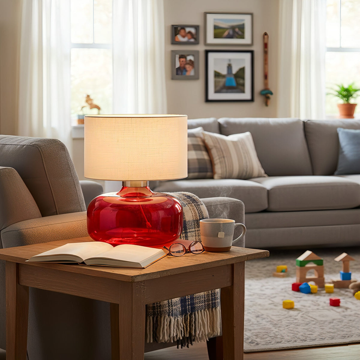 Gemi Glass Table Lamp