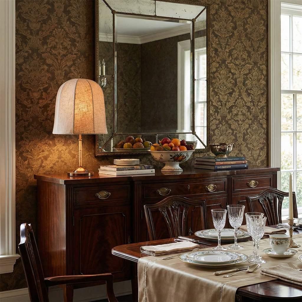 Lenno Gold Linen Table Lamp