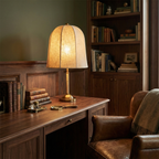 Lenno Gold Linen Table Lamp