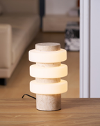 Tiero Travertine Table Lamp