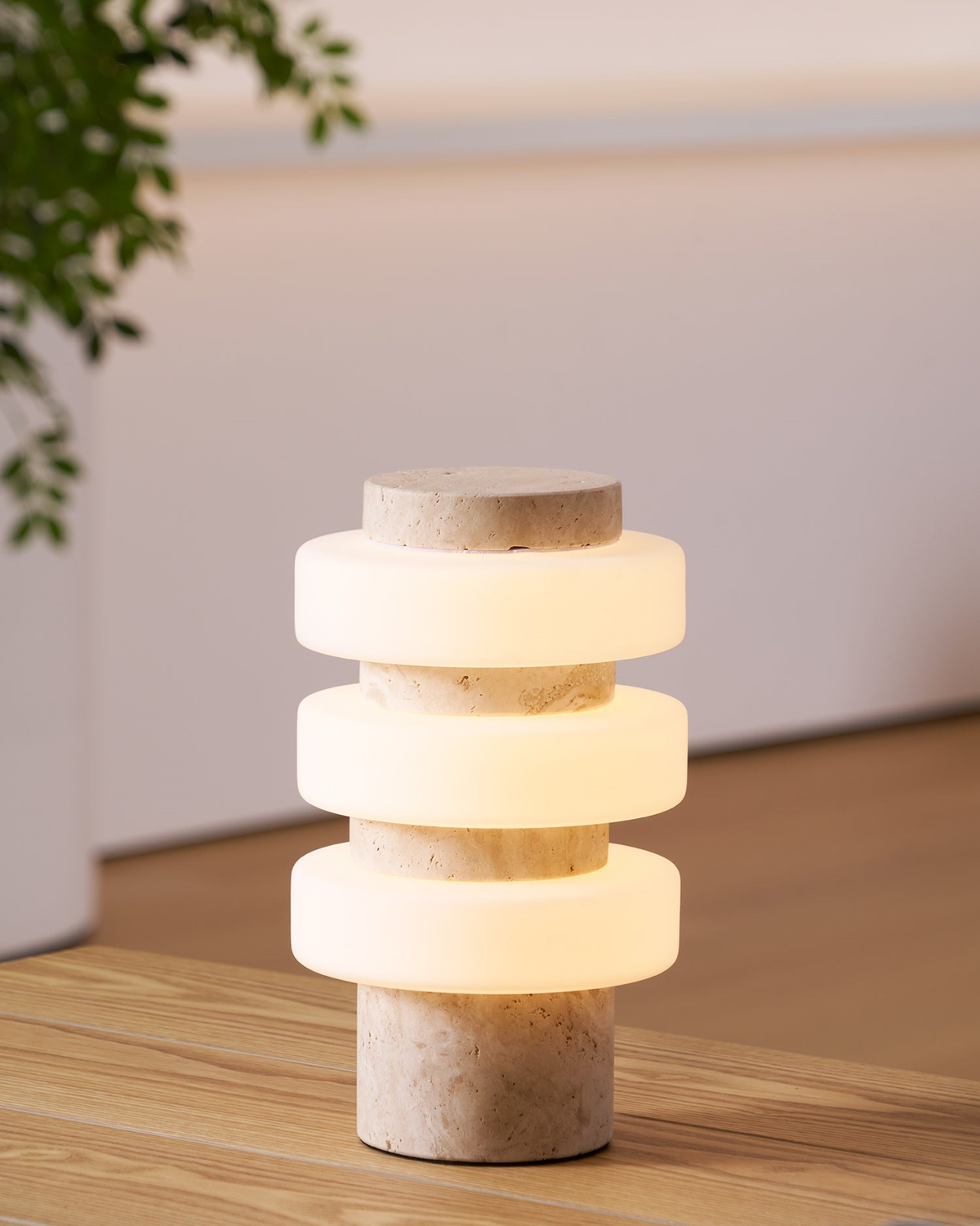 Tiero Travertine Table Lamp