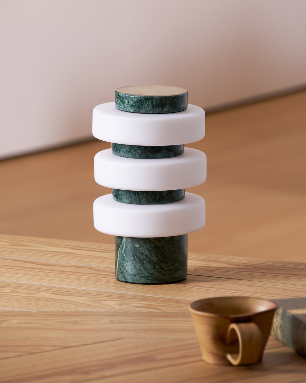 Tiero Travertine Table Lamp