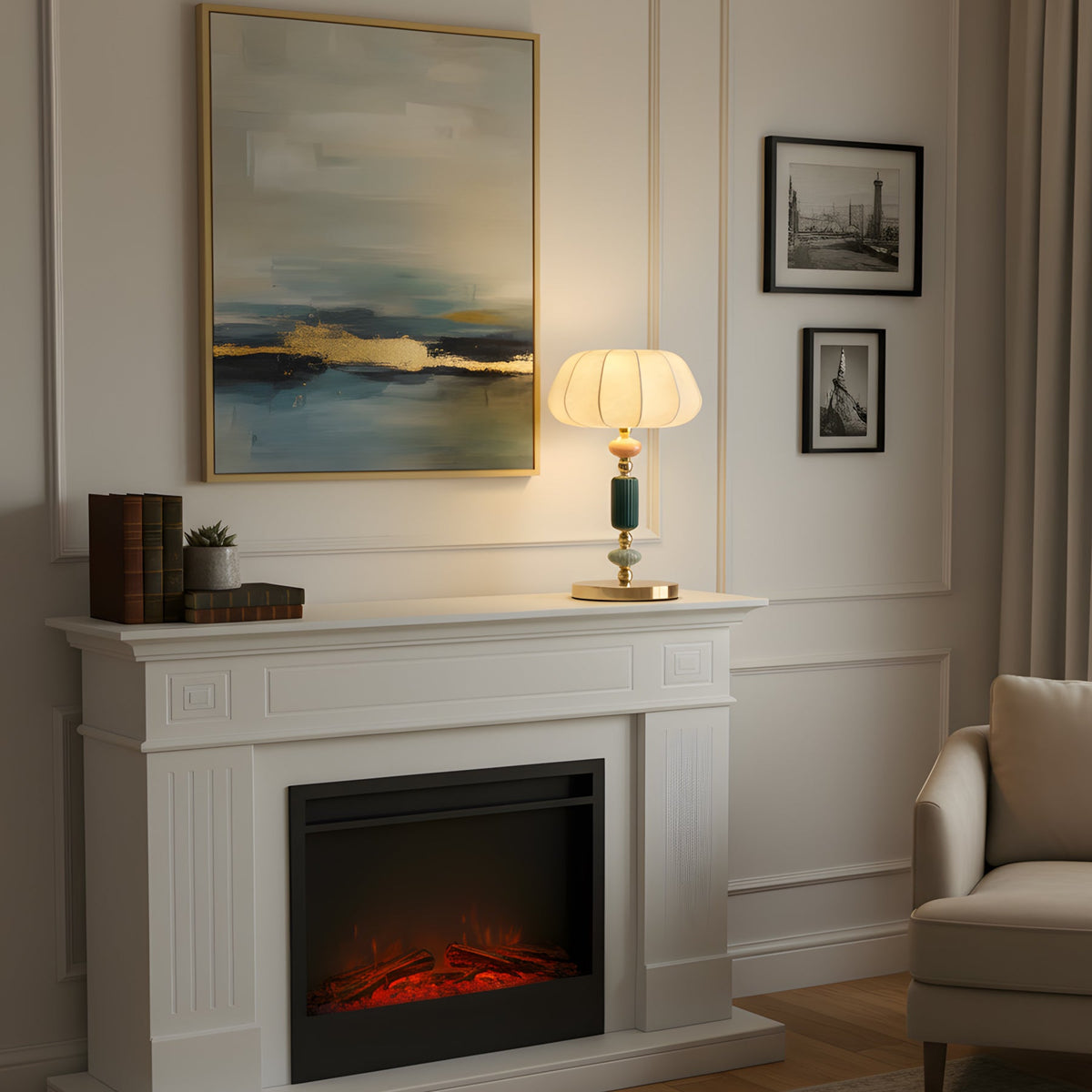 Satina Gold Table Lamp