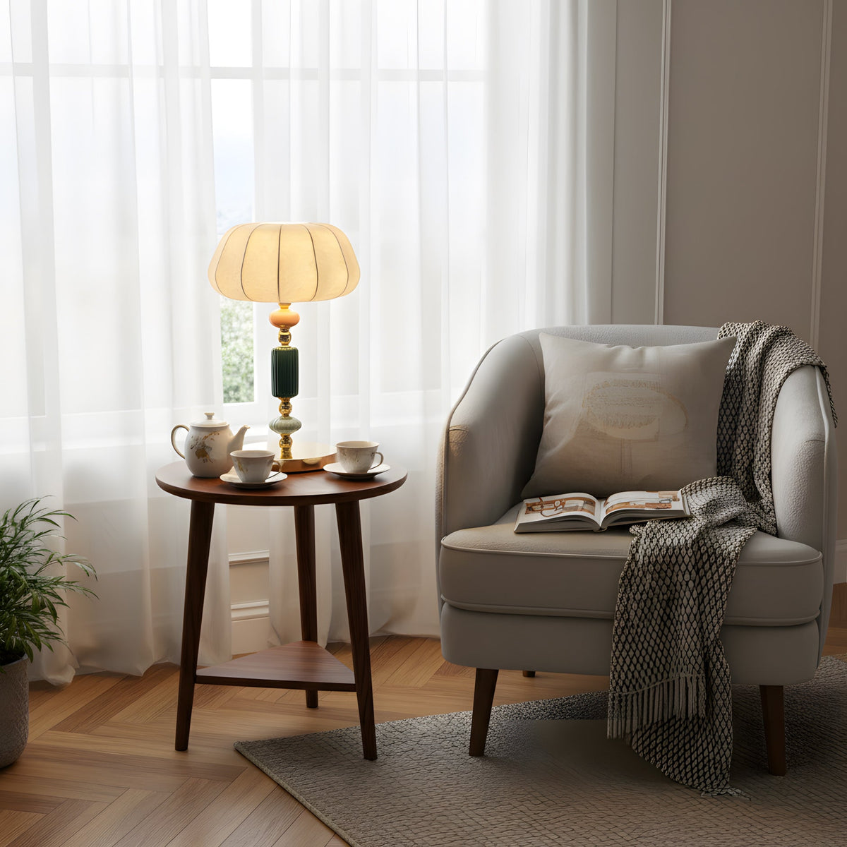 Satina Gold Table Lamp