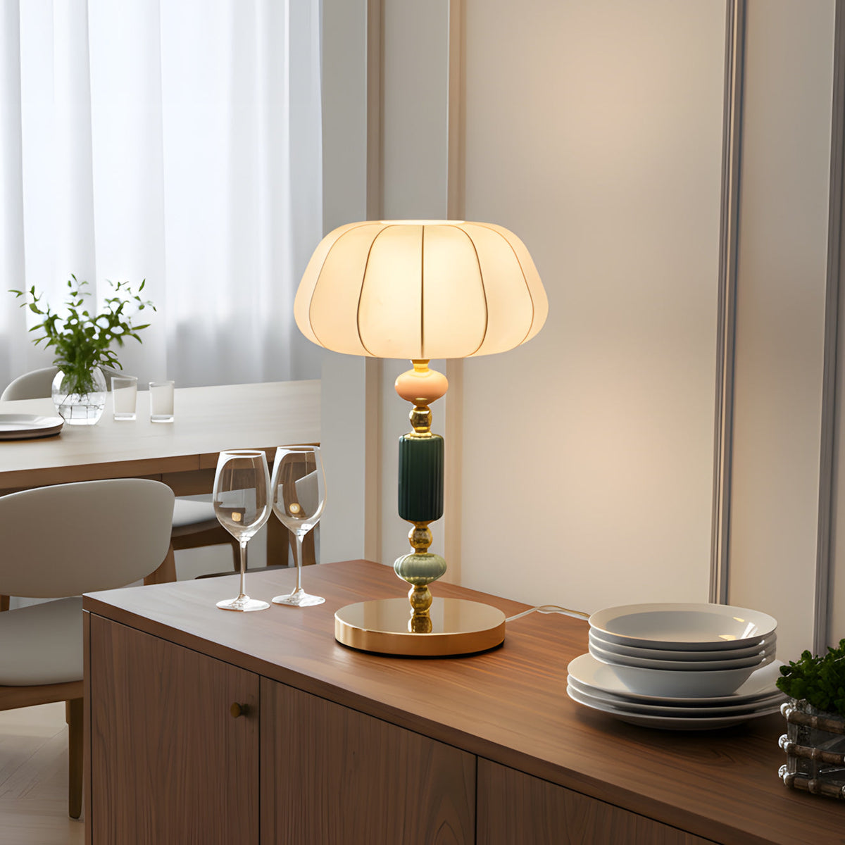 Satina Gold Table Lamp