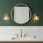 Brolo Brass Glass Pendant Light