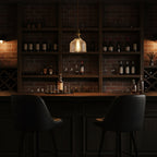Brolo Brass Glass Pendant Light
