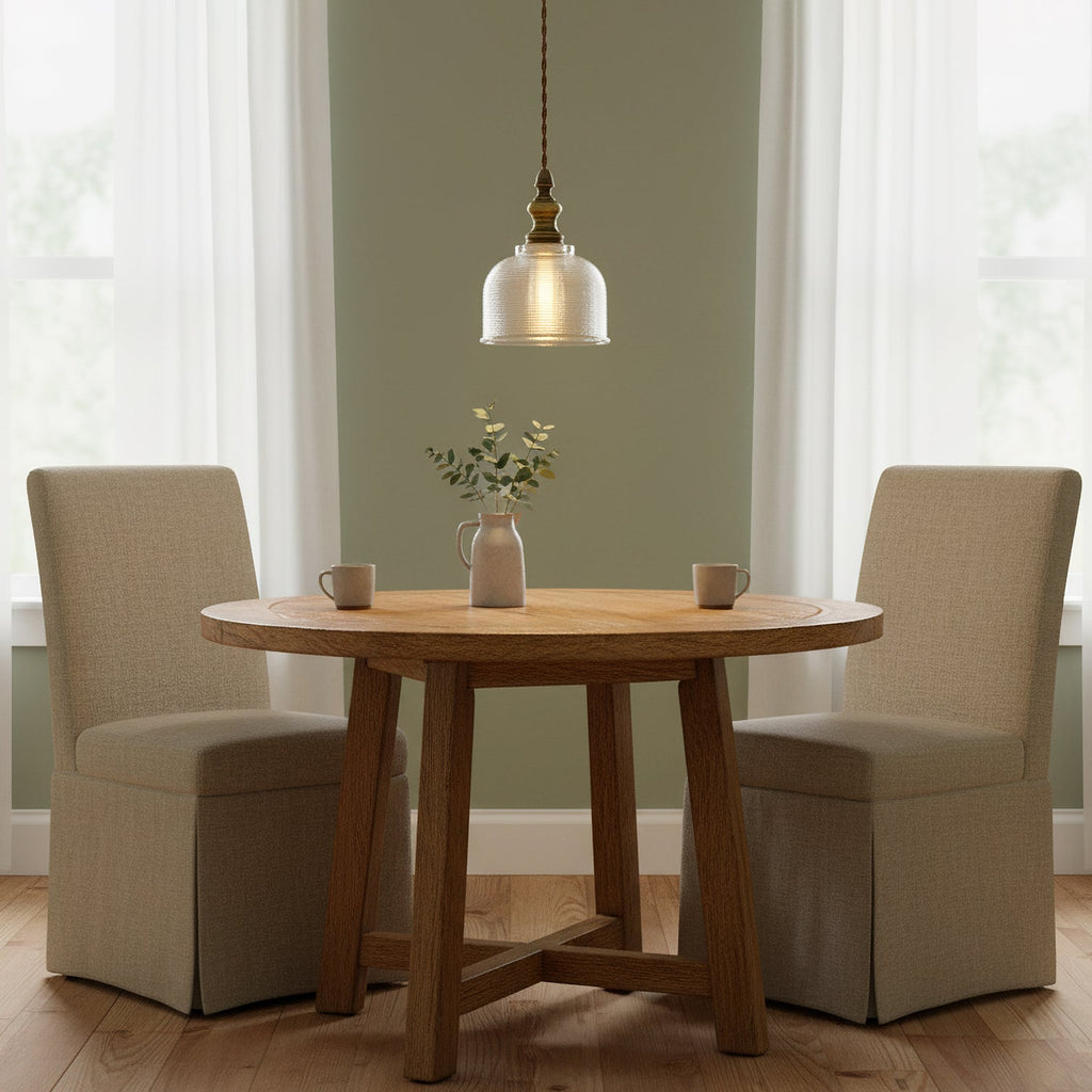 Brolo Brass Glass Pendant Light